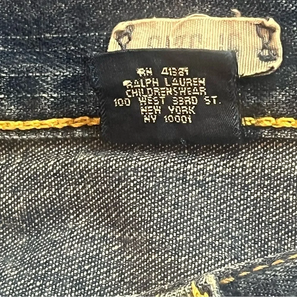 Polo Ralph Lauren Girl's Denim Jeans Blue Size 16